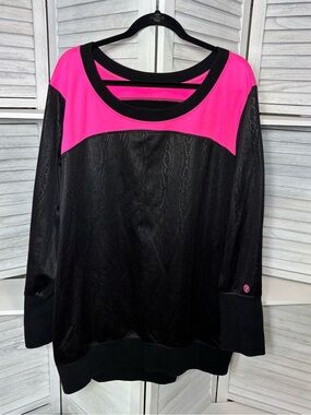 Sophie Theallet for Livi Active Black Hot Pink Sweatshirt 22/24 Plus